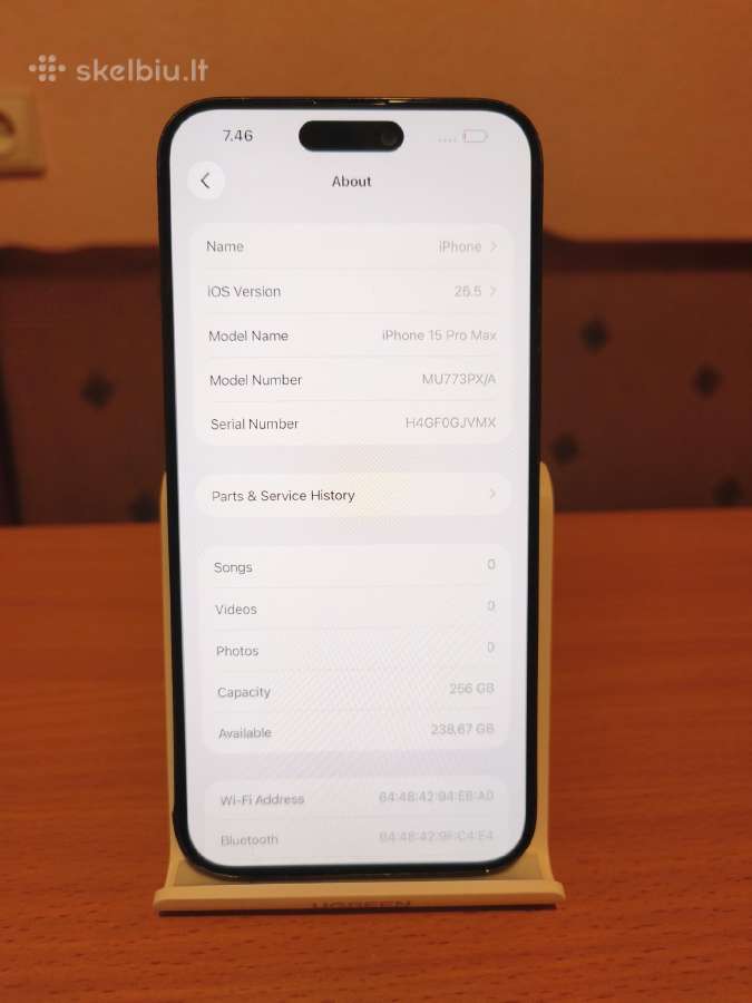 iPhone 15 Pro Max, 256gb, neveikia priekinė kamera - nuotraukos Nr. 7