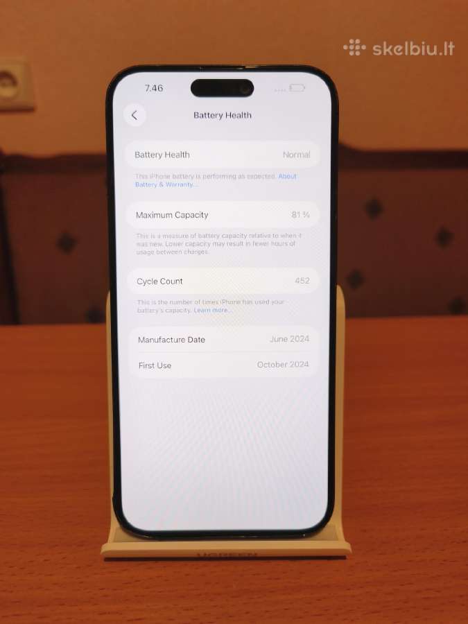 iPhone 15 Pro Max, 256gb, neveikia priekinė kamera - nuotraukos Nr. 8