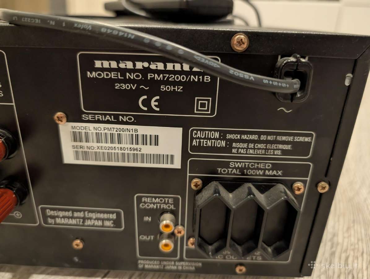 Marantz Pm7200 su originaliu pulteliu. - nuotraukos Nr. 3
