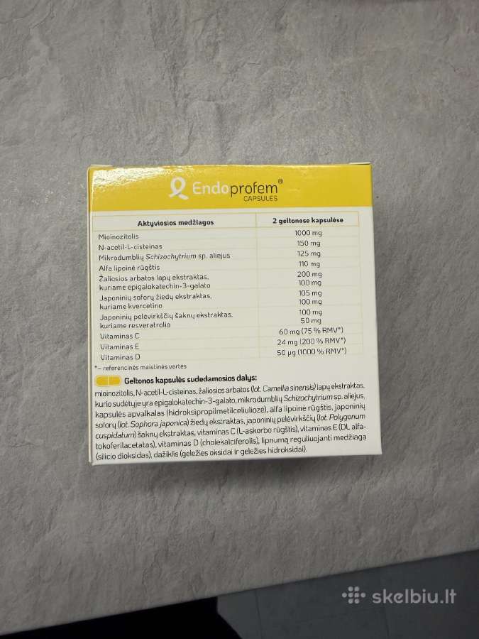 Endoprofen kapsulės vitaminai nuo endometriozes - nuotraukos Nr. 2