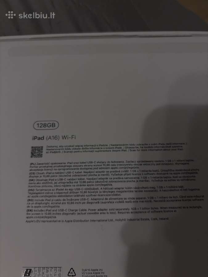 Apple iPad A16 11 128gb Wi-fi Blue + Apple Pencil - nuotraukos Nr. 4