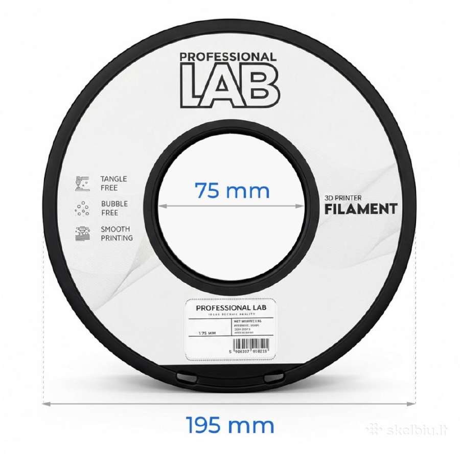 3D spausdinimo filamentas/plastikas Petg juodas - nuotraukos Nr. 4