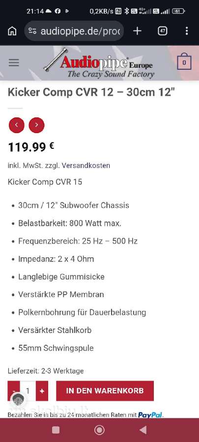 Kicker Cvr - nuotraukos Nr. 3