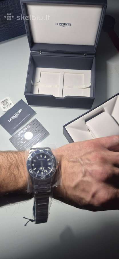 Longines hydroconquest blue 39mm. 2026m. - nuotraukos Nr. 7