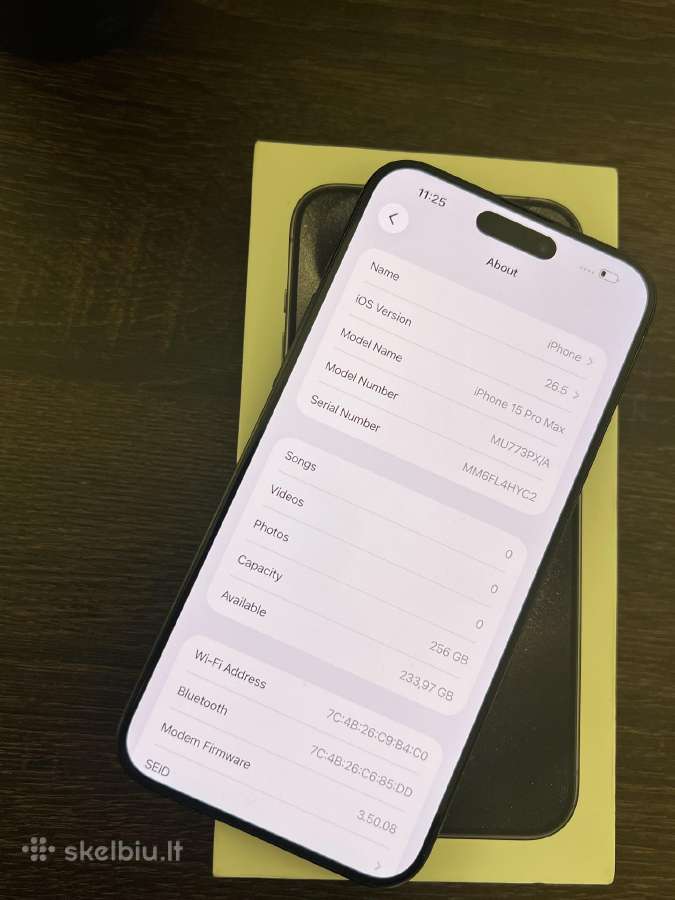 iPhone 15 Promax 256 GB - nuotraukos Nr. 5