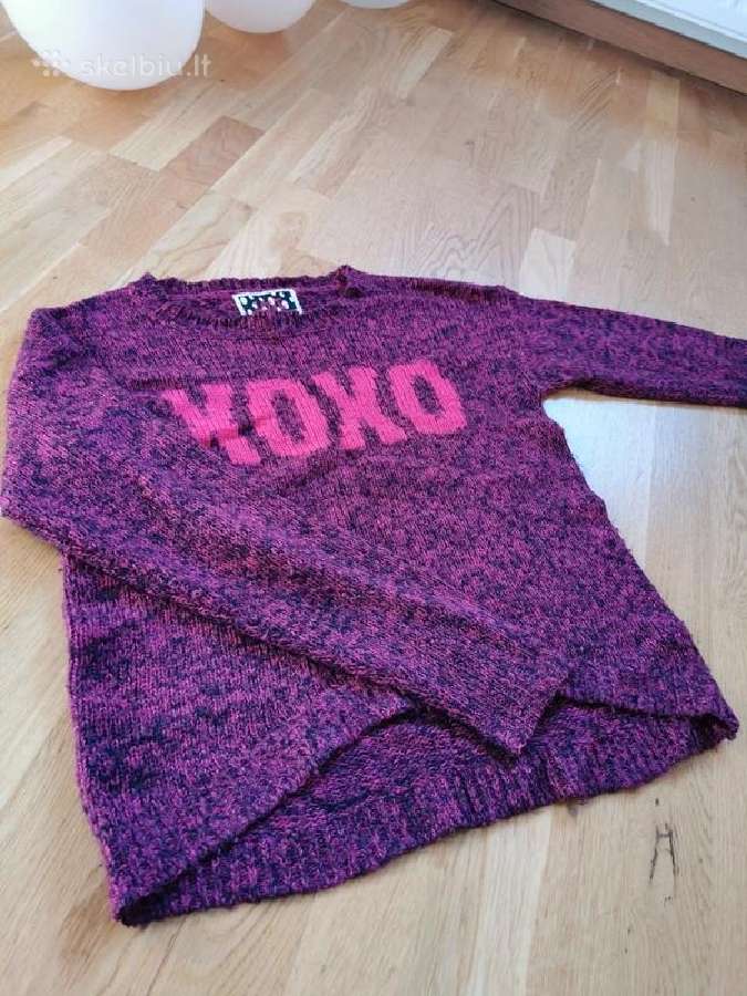 Violetinis megztukas mergaitei - nuotraukos Nr. 3