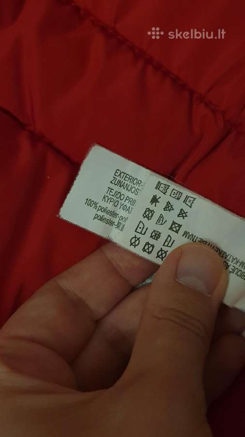 Raudona šilta Bershka striukė - nuotraukos Nr. 11