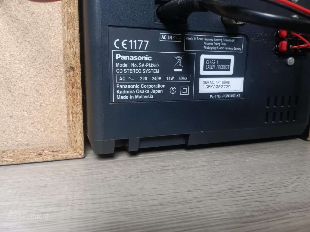 Muzikinis centras Panasonic Sa-pm250 - nuotraukos Nr. 3