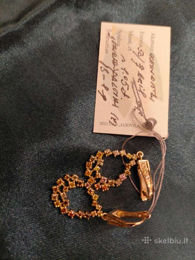 Pprabangūs auskarai su deimantais (1,05ct) - nuotraukos Nr. 14