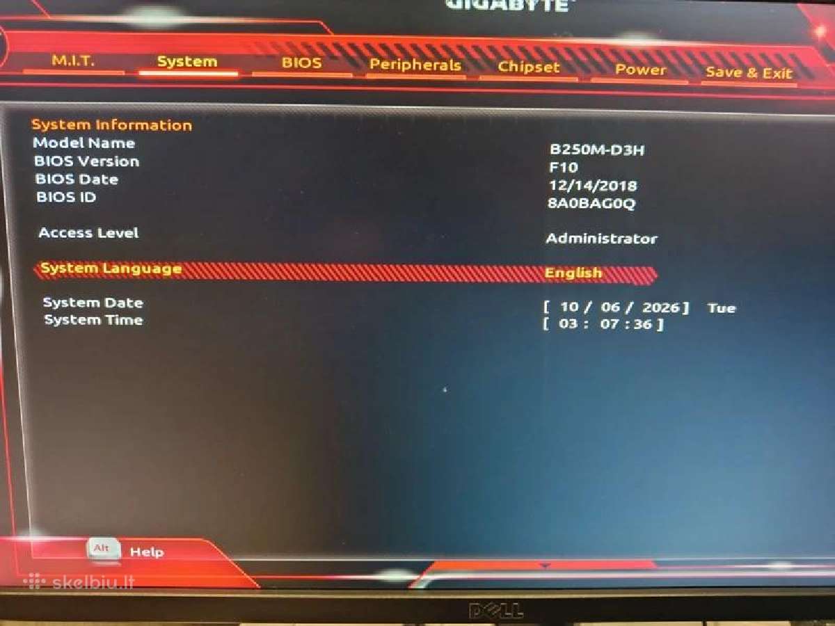 Gigabyte Ga-b250m-d3h. - nuotraukos Nr. 2