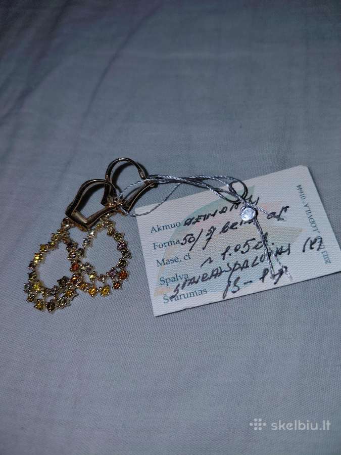 Pprabangūs auskarai su deimantais (1,05ct) - nuotraukos Nr. 18