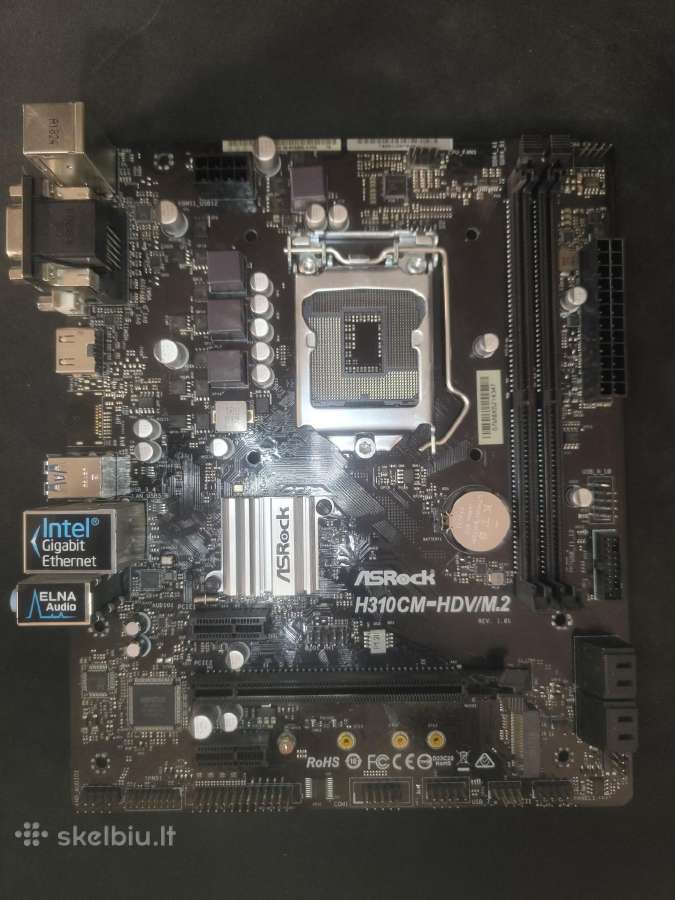 Processor i7–8700 + Asrock H310cm-hdv/m.2 - nuotraukos Nr. 5