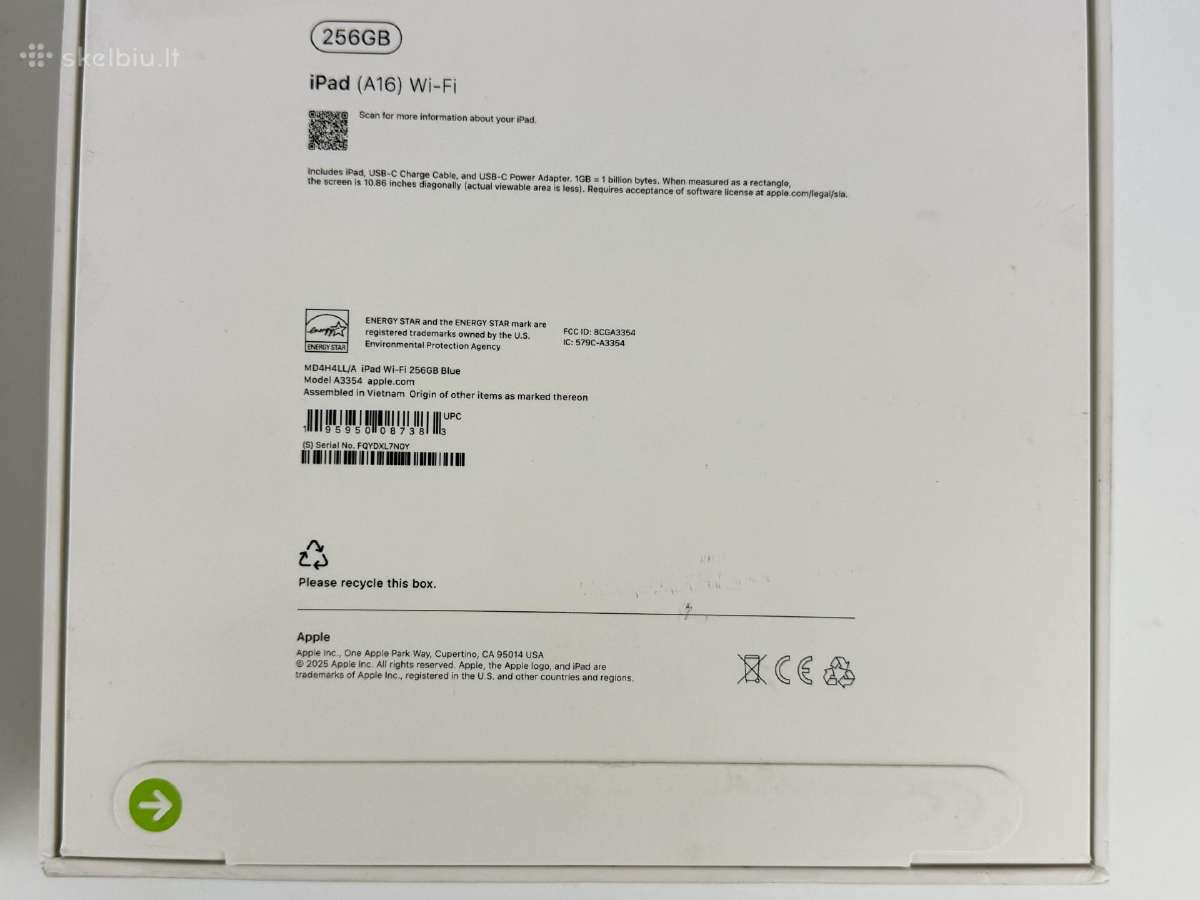 Naujas iPad A16 128 256 WiFi Cellular - nuotraukos Nr. 3