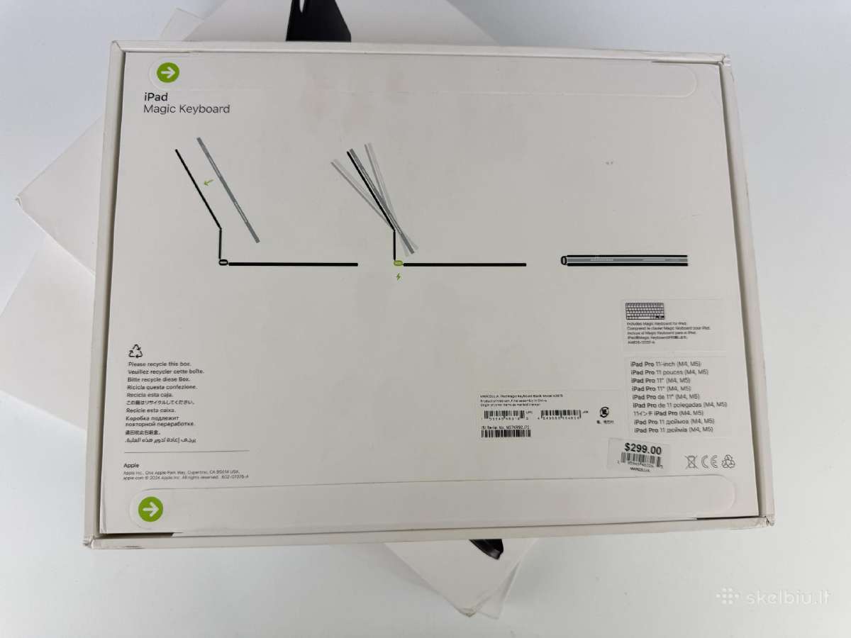 Naujas iPad Pro 11 M4 M5 Magic Keyboard Black - nuotraukos Nr. 3