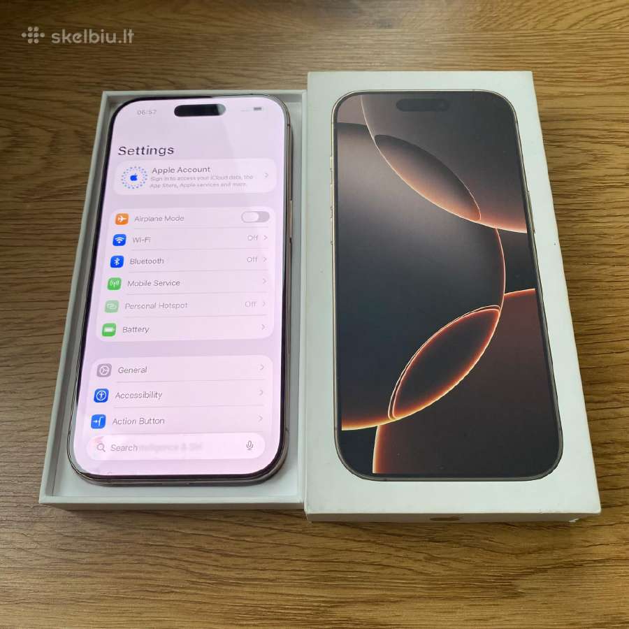 Apple iPhone 16 Pro 128gb Desert Titanium - nuotraukos Nr. 2