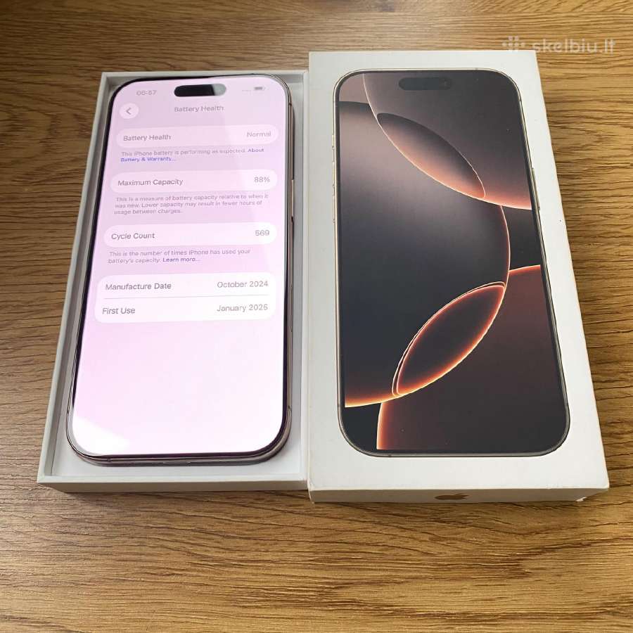 Apple iPhone 16 Pro 128gb Desert Titanium - nuotraukos Nr. 4