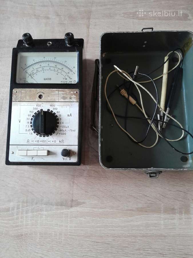 Antikvarinis elektrinių dydžių testeris - nuotraukos Nr. 2