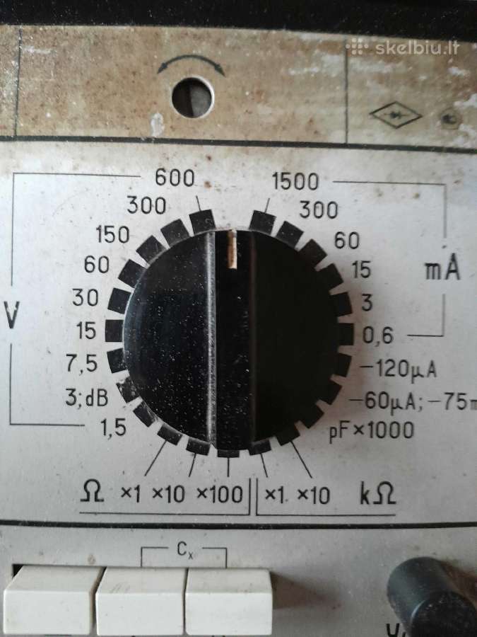 Antikvarinis elektrinių dydžių testeris - nuotraukos Nr. 3