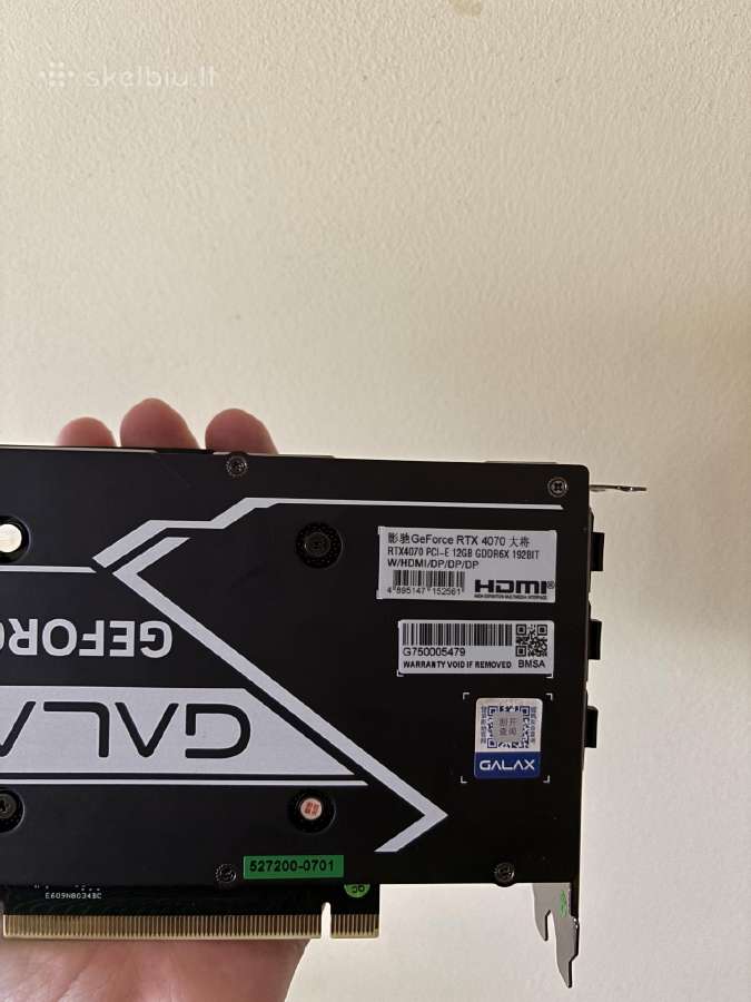 Rtx 4070 12gb vaizdo plokste - nuotraukos Nr. 3