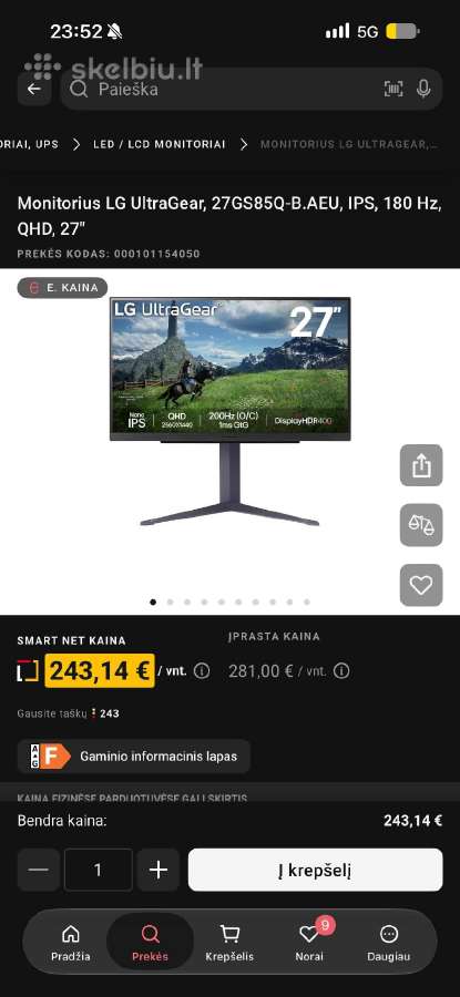 Žaidimų komplektas su LG monitoriumi – 300€ - nuotraukos Nr. 8