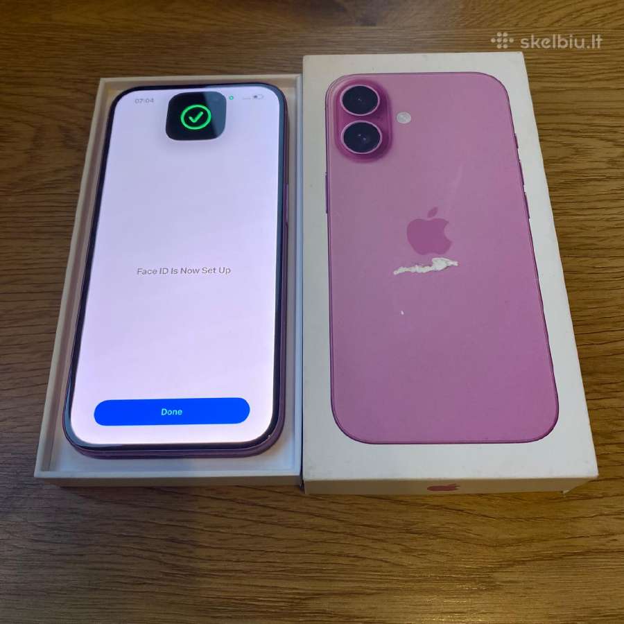 Apple iPhone 16 128gb Pink - nuotraukos Nr. 3