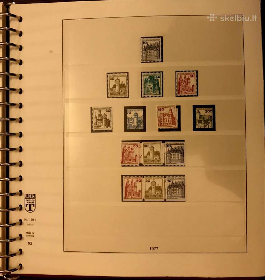 Vokietija 1974-80 pašto ženklai + albumas - nuotraukos Nr. 15
