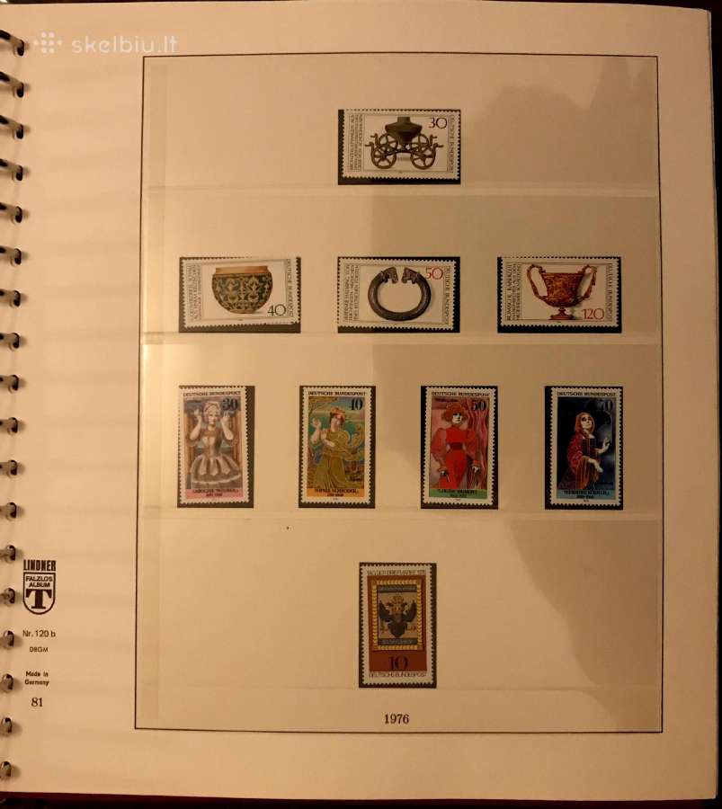 Vokietija 1974-80 pašto ženklai + albumas - nuotraukos Nr. 16