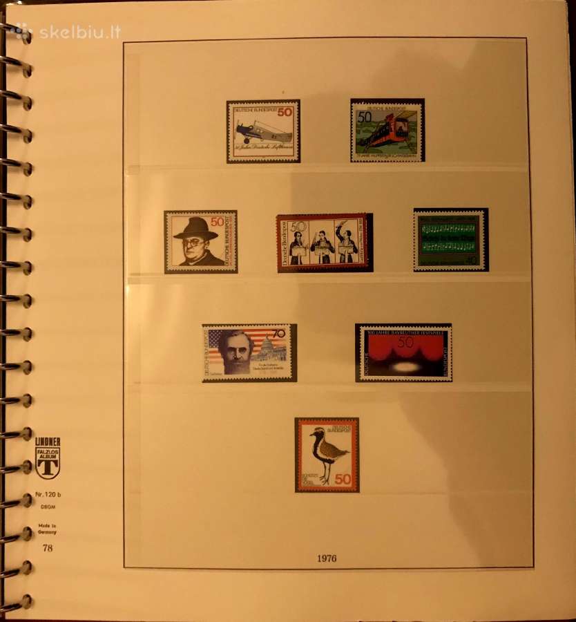 Vokietija 1974-80 pašto ženklai + albumas - nuotraukos Nr. 18