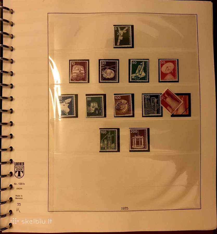 Vokietija 1974-80 pašto ženklai + albumas - nuotraukos Nr. 20