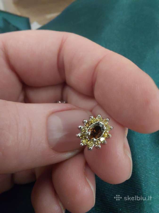Auksiniai auskarai su briliantais (0,87ct) - nuotraukos Nr. 9