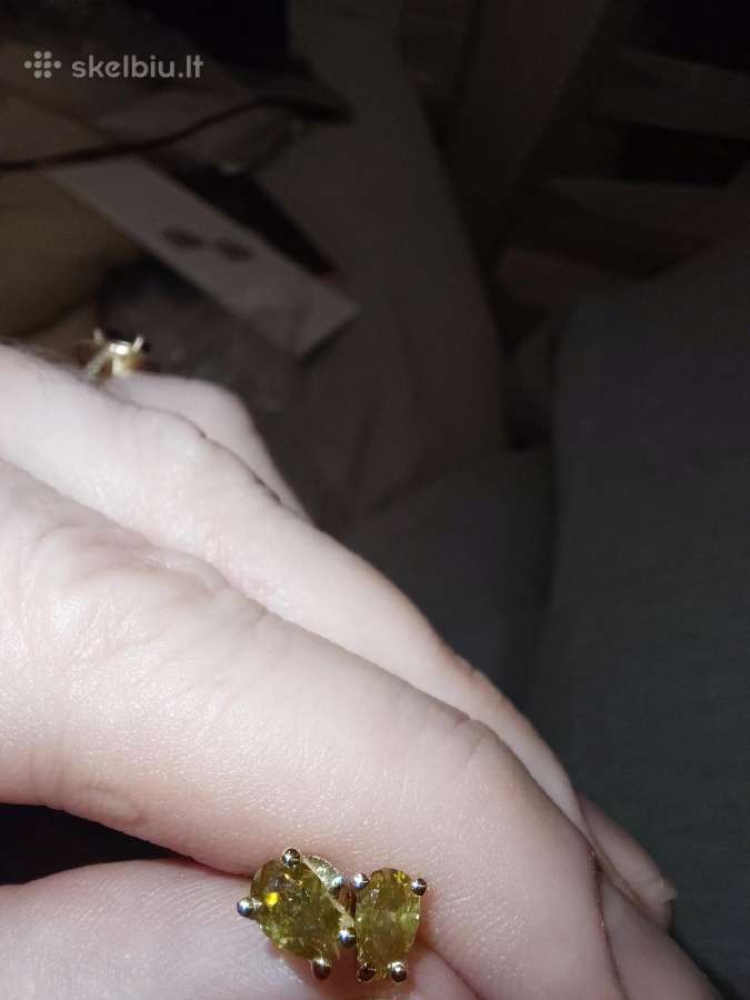 Aukso auskarai su briliantais (0,67ct) - nuotraukos Nr. 11