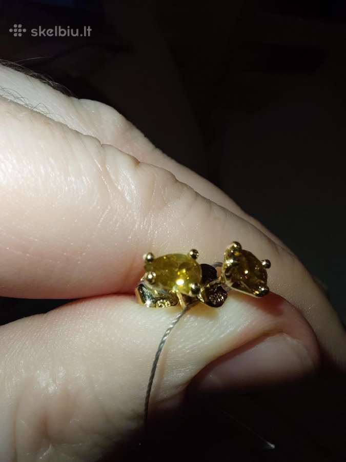 Aukso auskarai su briliantais (0,67ct) - nuotraukos Nr. 13