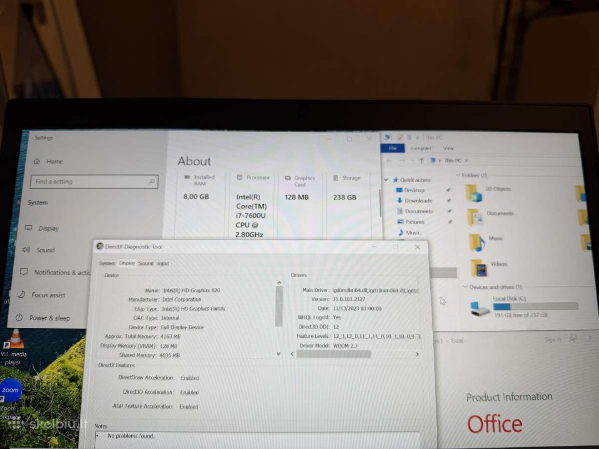 Puikios būklės Dell Latitude 7490! I7-7th gen! - nuotraukos Nr. 14