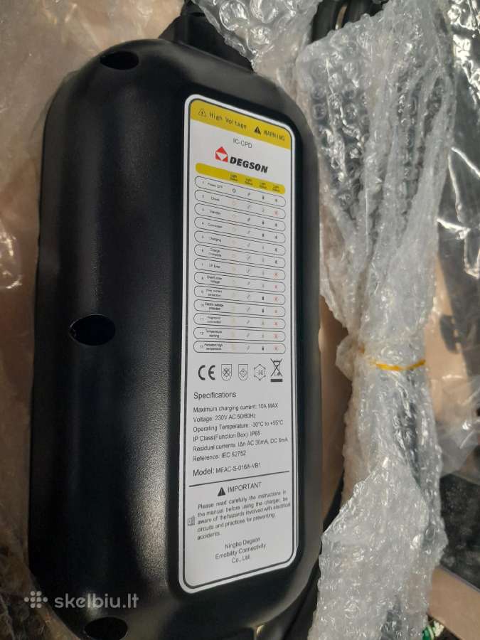 Elektromobilio buitinis pakrovėjas 220v Type2 - nuotraukos Nr. 2