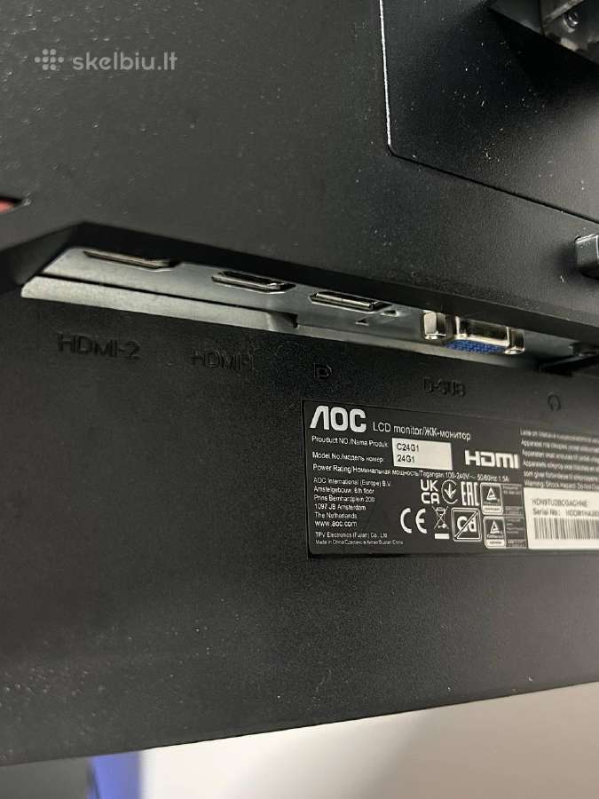 Žaidimų Monitorius Aoc c24g1 144hz - nuotraukos Nr. 6