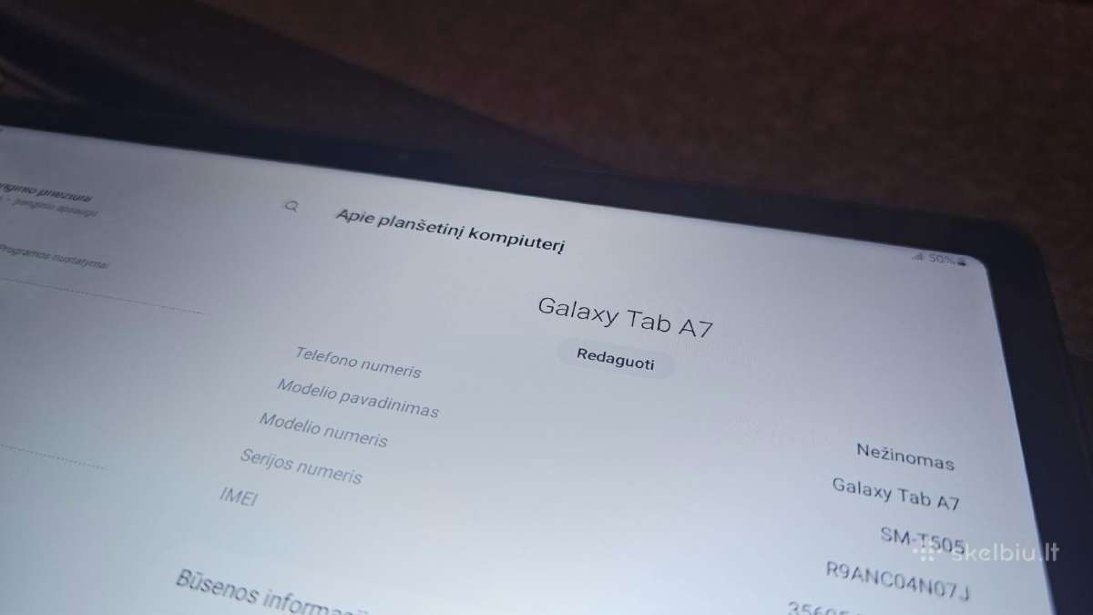 Samsung Galaxy Tab A7 (10,4col T505) Lte - nuotraukos Nr. 5