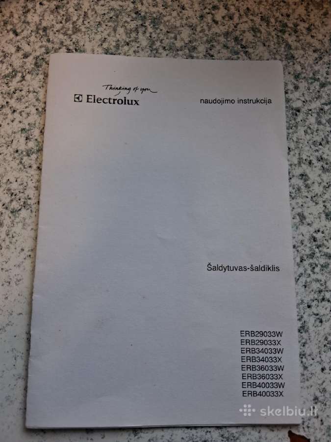 Šaldytuvą su šaldikliu Electrolux - nuotraukos Nr. 3