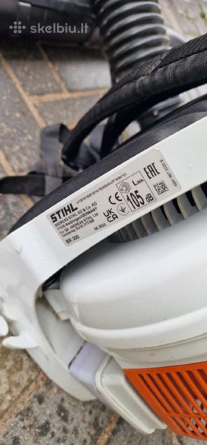 Stihl Br200 benzininis lapų pūstuvas - nuotraukos Nr. 9