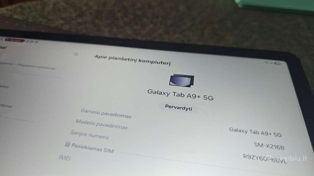 Samsung galaxy Tab A9+ 5G 8/128gb - nuotraukos Nr. 8
