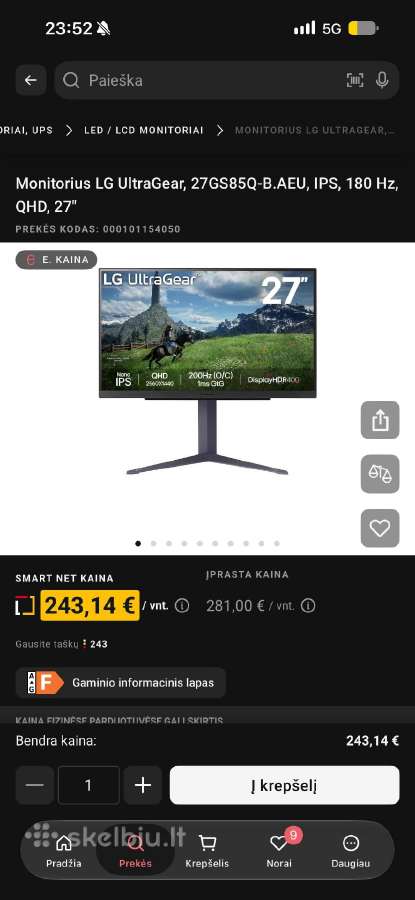 Žaidimų komplektas su LG monitoriumi – 270€ - nuotraukos Nr. 7