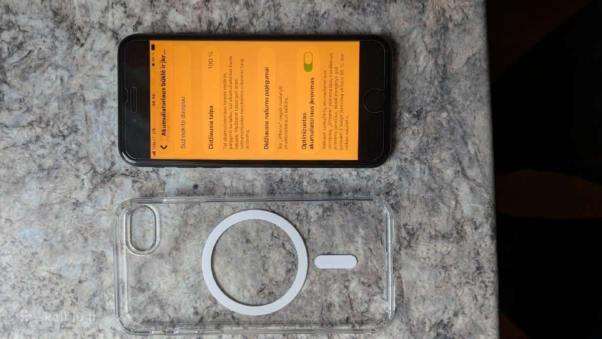 Apple iPhone se 2022, baterija 100% - nuotraukos Nr. 3