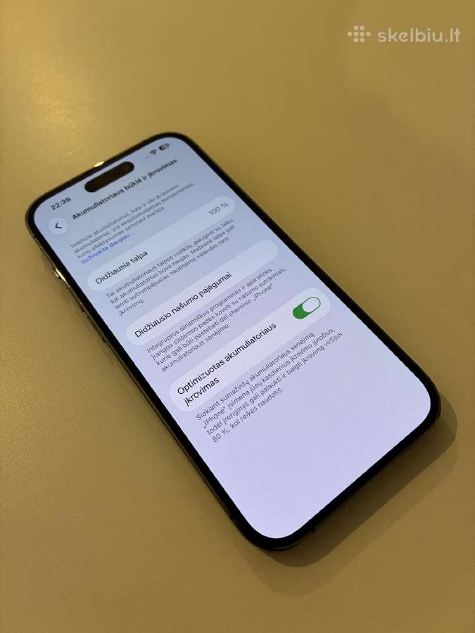 iPhone 14 Pro 128 GB Deep Purple - nuotraukos Nr. 7