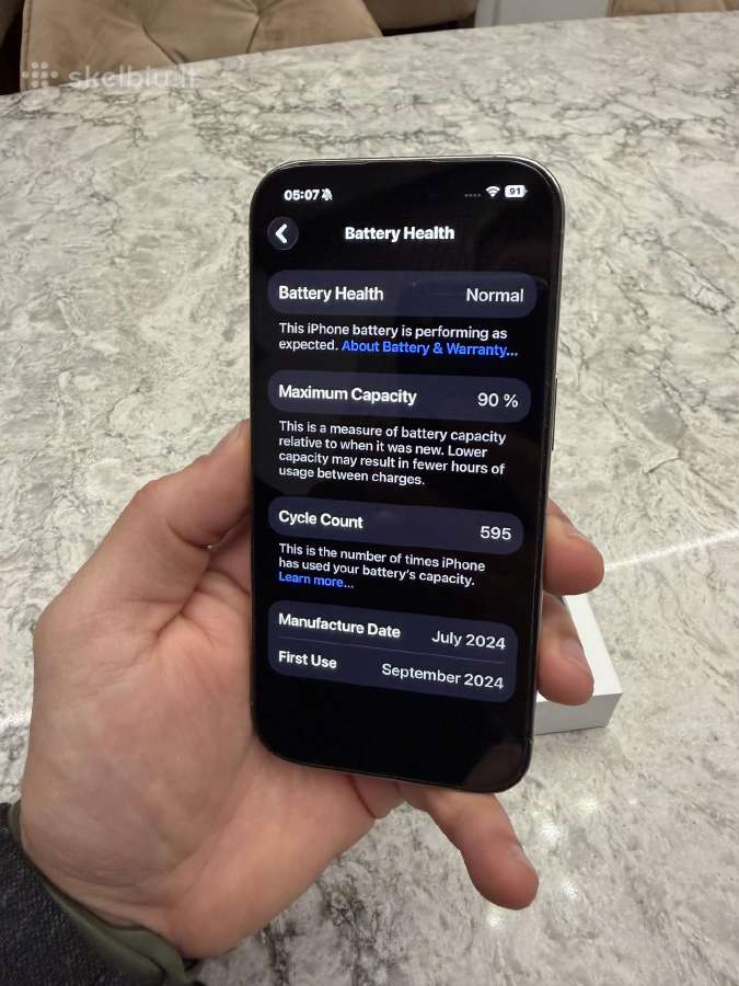 iPhone 16 pro, 512gb - nuotraukos Nr. 4