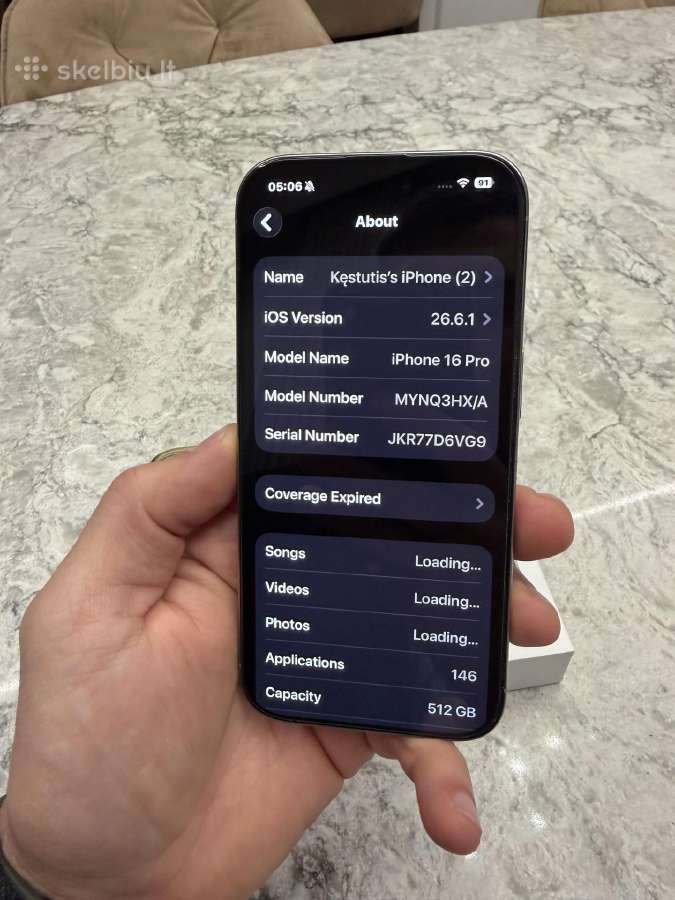 iPhone 16 pro, 512gb - nuotraukos Nr. 5