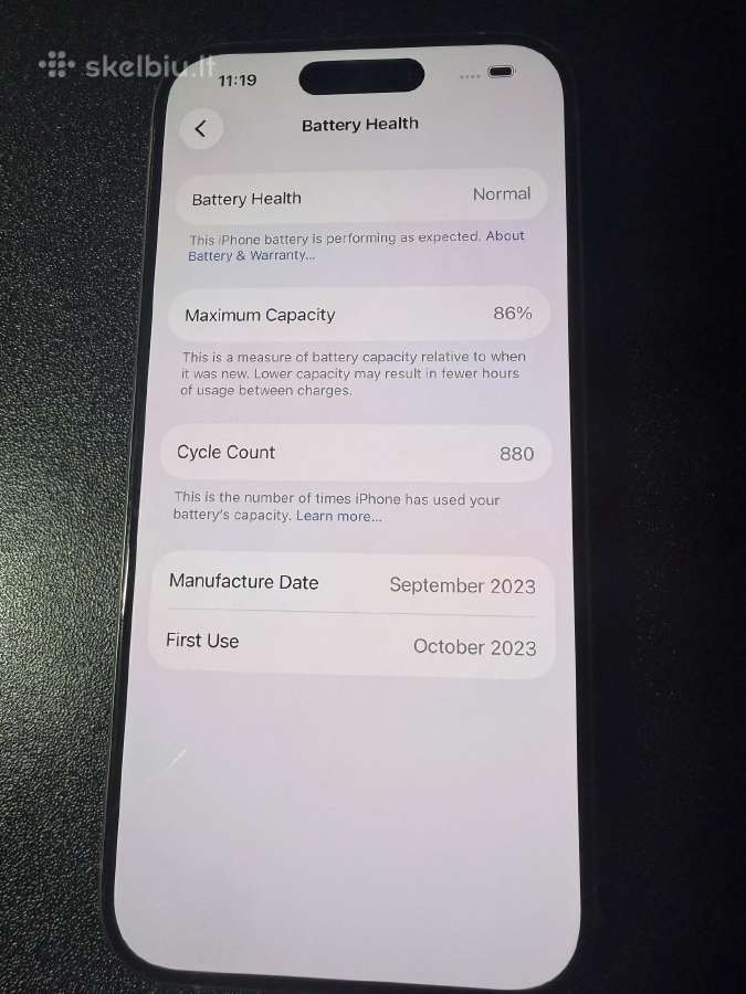 iPhone 15pro 256gb - nuotraukos Nr. 3