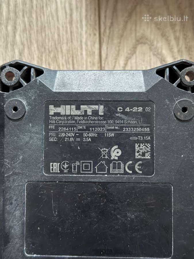 „Hilti Te 4-22“ perforatorius ir suktukas - nuotraukos Nr. 2