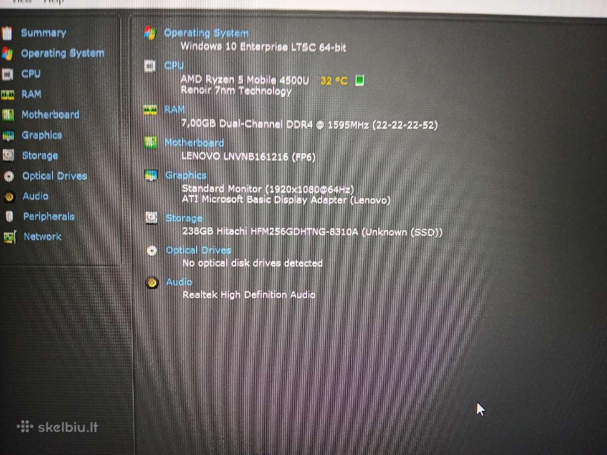 Lenovo Ryzen 5 4500u - nuotraukos Nr. 5