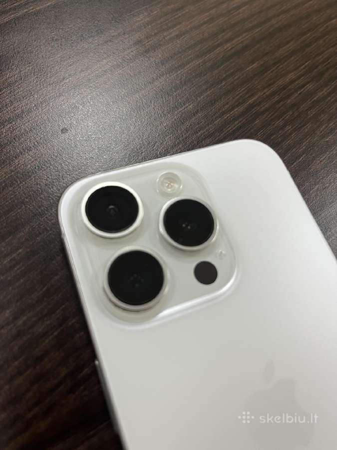 iPhone 15 Pro White Titanium 128 GB - nuotraukos Nr. 3