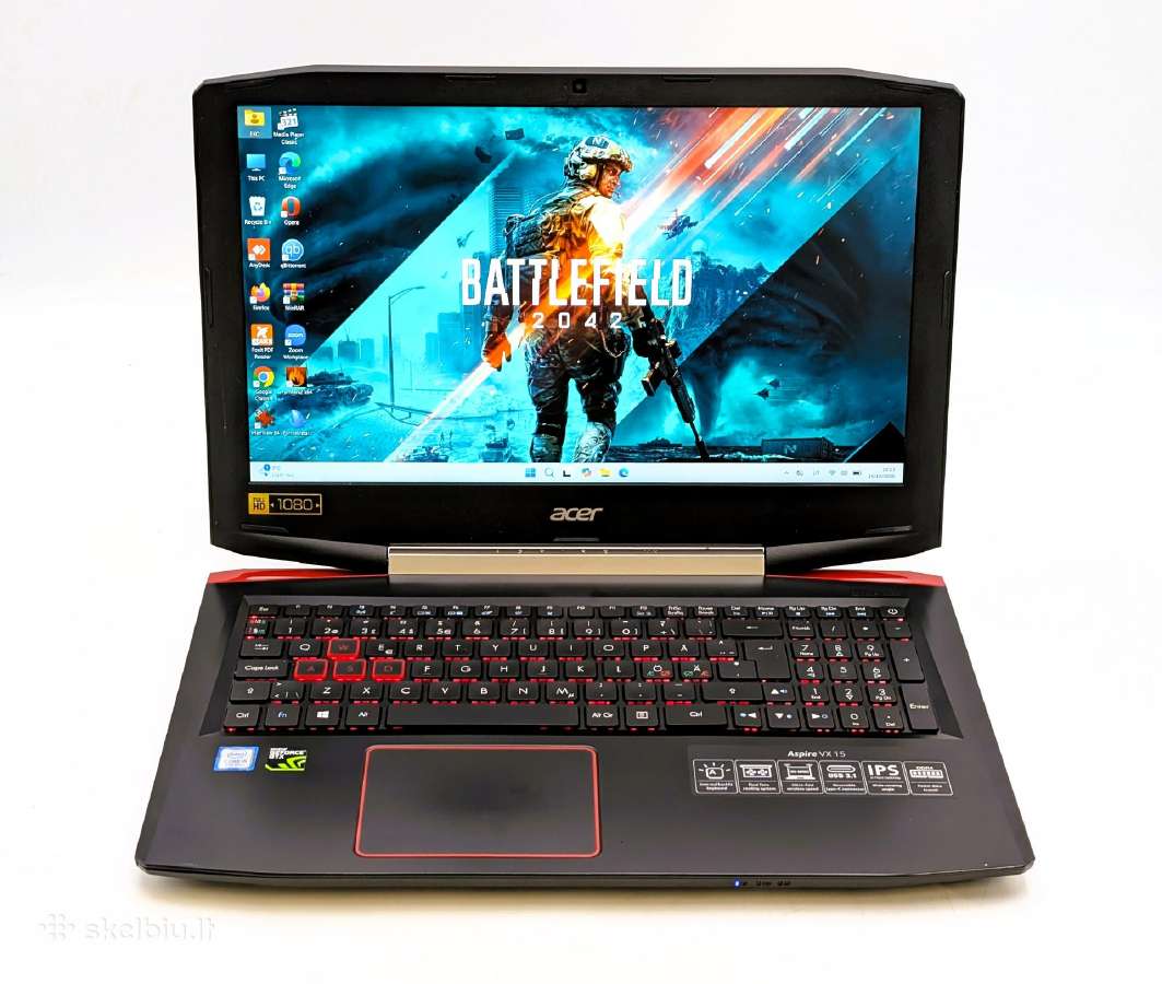 Acer Aspire Vx5 i5-7300hq 16/256gb Gtx1050 Ti 4gb - nuotraukos Nr. 3