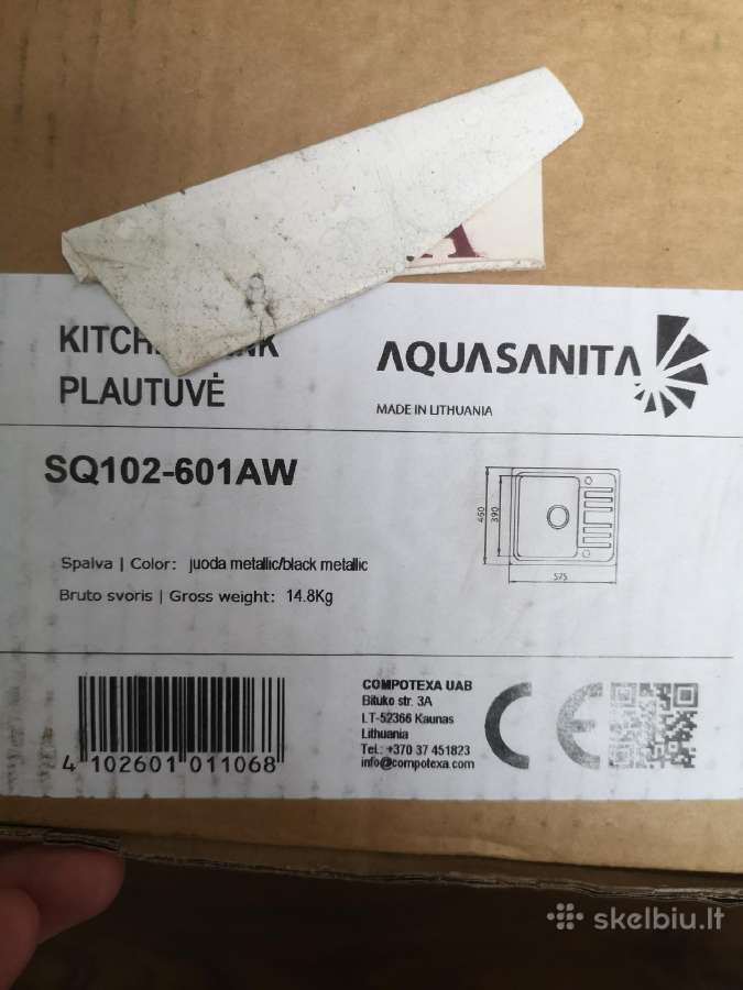 Nauja plautuve Aquasanita helika sq102-601aw - nuotraukos Nr. 4